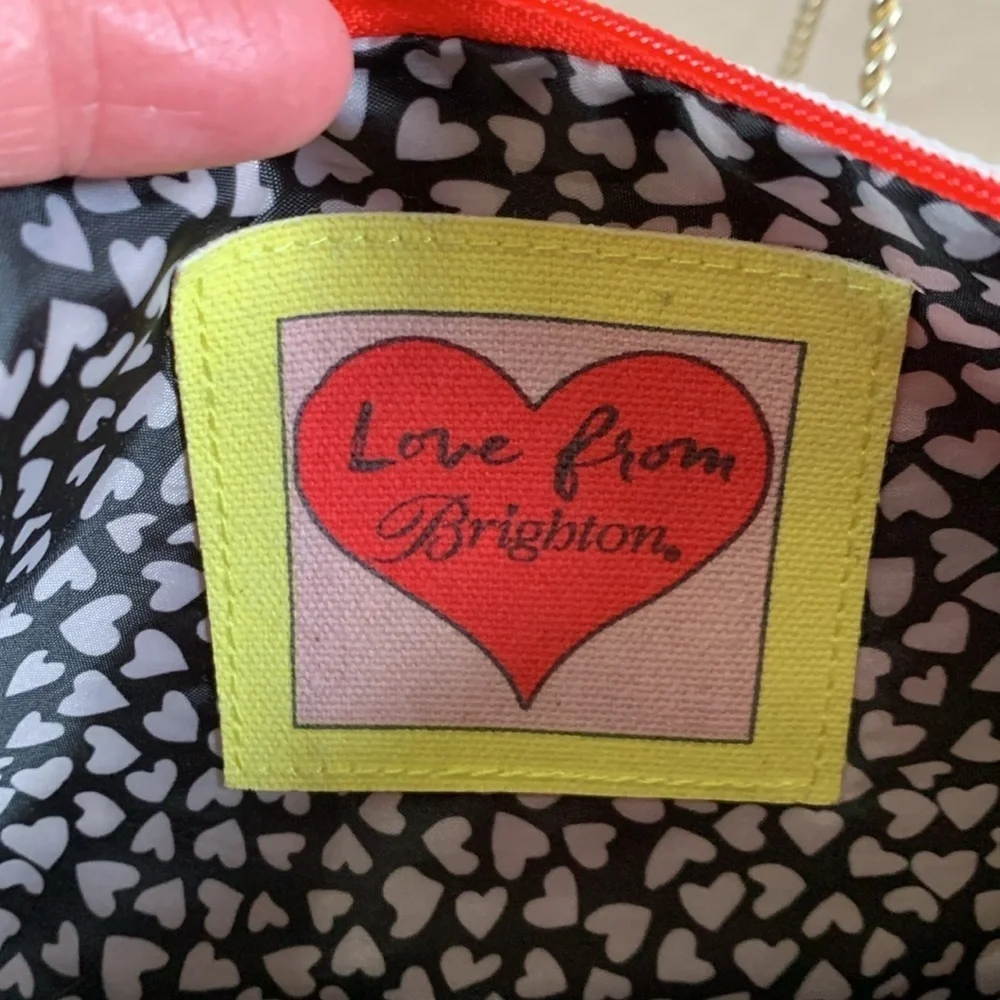 Brighton “fashionistas” canvas cosmetic pouch